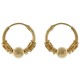 Boucles d'oreilles Créoles Tribal 12mm Plaqué Or 18 carats