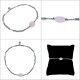 Bracelet en Argent 925 rhodié et Quartz rose