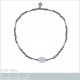 Bracelet en Argent 925 rhodié et Quartz rose