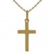 Pendentif Croix Plaqué or 18 carats