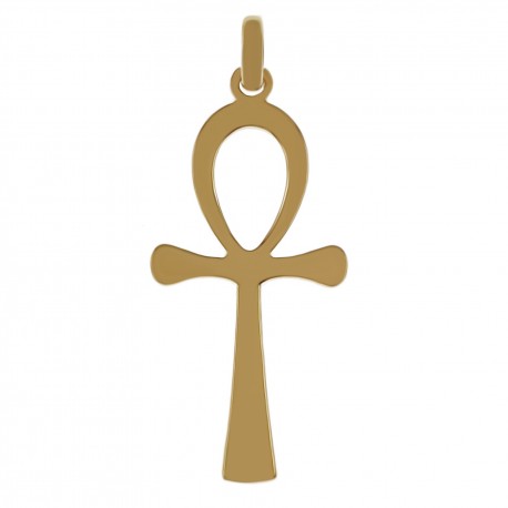 Pendentif Croix de Vie Plaqué or 18 carats