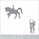 Pendentif Cheval en Argent 925