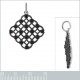 Pendentif en Argent 925 rhodié et Oxydes Zirconium noirs