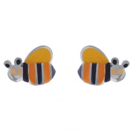 Boucles d'oreilles Abeilles en Argent 925