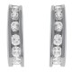 Boucles d'oreilles en Argent 925 rhodié et Oxydes Zirconium