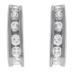 Boucles d'oreilles en Argent 925 rhodié et Oxydes Zirconium