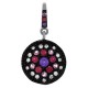 Pendentif en Argent 925 rhodié et Oxydes Zirconium multicolores