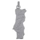 Pendentif carte Portugal en Argent 925