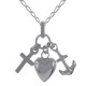 Pendentif 3 Fortunes en Argent 925