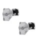 Boucles d'oreilles en Argent 925 et Cristal blanc