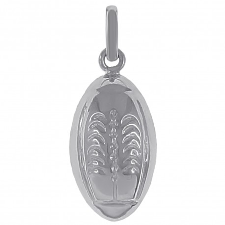 Pendentif Ballon de Rugby en Argent 925