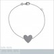 Bracelet Coeur en Argent 925