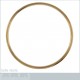 Bracelet jonc rigide 66mm Plaqué Or 18 carats