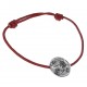 Bracelet en Argent 925 et cordon rouge