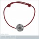 Bracelet en Argent 925 et cordon rouge