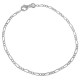 Bracelet maille Figaro 1-2 en Argent 925