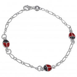 Bracelet enfant Coccinelle en Argent 925