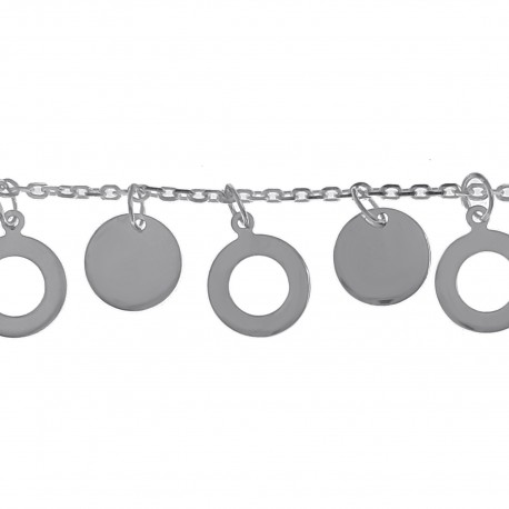 Bracelet Disques en Argent 925