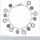 Bracelet Disques en Argent 925