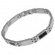 Bracelet Homme en Acier inoxydable et Carbone