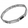 Bracelet Homme en Acier inoxydable et Carbone