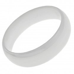 Bague en Céramique blanche 6mm