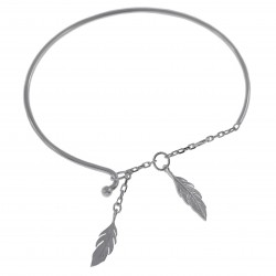 Bracelet jonc en Argent 925 rhodié