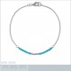 Bracelet 18cm en Argent 925 et Turquoise synthétique