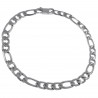 Bracelet Homme maille Figaro en Acier inoxydable