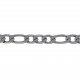 Bracelet Homme maille Figaro en Acier inoxydable
