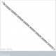 Bracelet Homme maille Figaro en Acier inoxydable