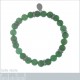 Bracelet Homme en Acier inoxydable et Quartzite vert