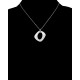 Collier en Acier Inoxydable, Céramique et Oxydes Zirconium - Longueur 45cm