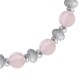 Bracelet en Argent 925 et Quartz rose