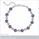 Bracelet en Argent 925 et Améthyste