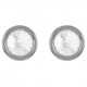 Boucles d'oreilles en Argent 925 rhodié et Cristal Swarovski©