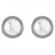 Boucles d'oreilles en Argent 925 rhodié et Cristal Swarovski©