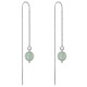 Chaînes d'oreilles en Argent 925 rhodié et Aventurine