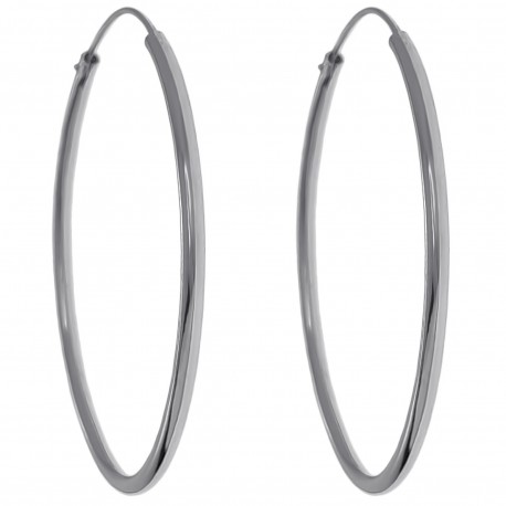 Boucles d'oreilles Créoles 30mm en Argent 925