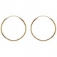 Boucles d'oreilles Créoles 40mm Plaqué Or 18 carats