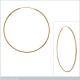 Boucles d'oreilles Créoles 80mm Plaqué Or 18 carats