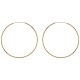 Boucles d'oreilles Créoles 70mm Plaqué Or 18 carats