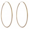 Boucles d'oreilles Créoles 60mm Plaqué Or 18 carats