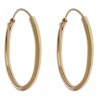 Boucles d'oreilles Créoles 20mm Plaqué Or 18 carats