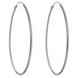 Boucles d'oreilles Créoles 50mm en Argent 925