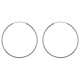 Boucles d'oreilles Créoles 50mm en Argent 925