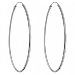 Boucles d'oreilles Créoles 40mm en Argent 925