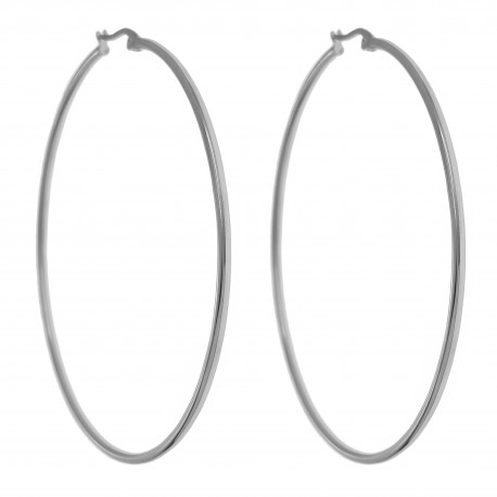 Boucles d'oreilles Créoles 70mm en Acier inoxydable