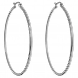 Boucles d'oreilles Créoles 50mm en Acier inoxydable