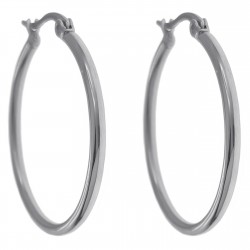 Boucles d'oreilles Créoles 30mm en Acier inoxydable